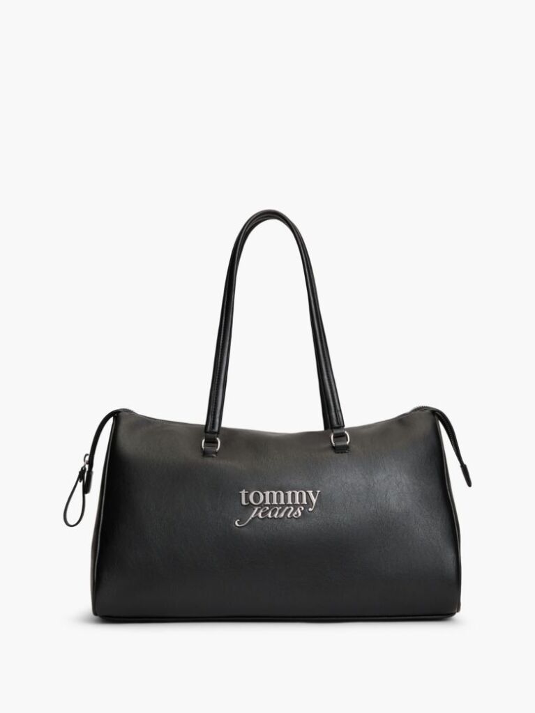 Black Metal Logo Tote Bag  Women