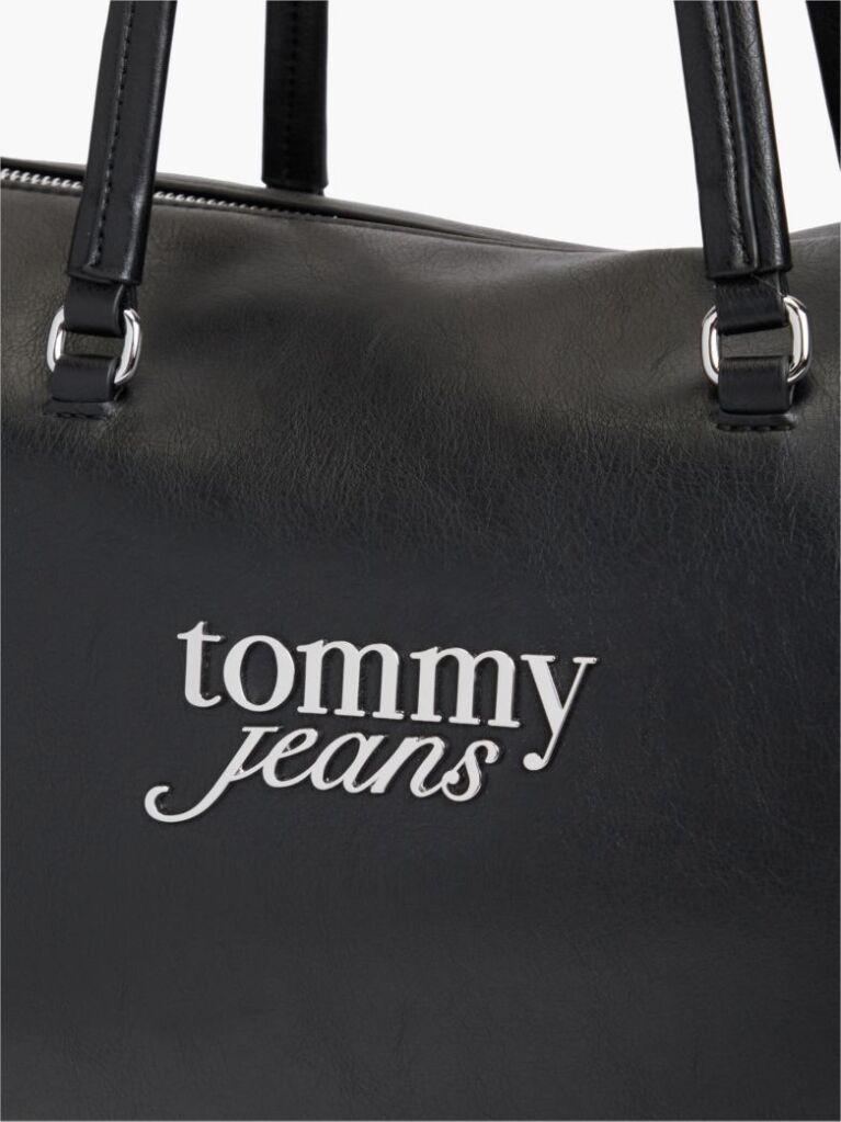 Black Metal Logo Tote Bag  Women