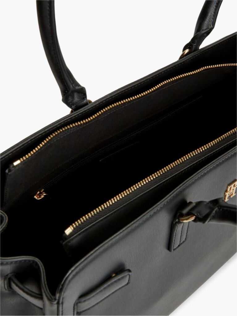 Μαύρο TH Monogram Τσάντα Tote  Γυναίκες