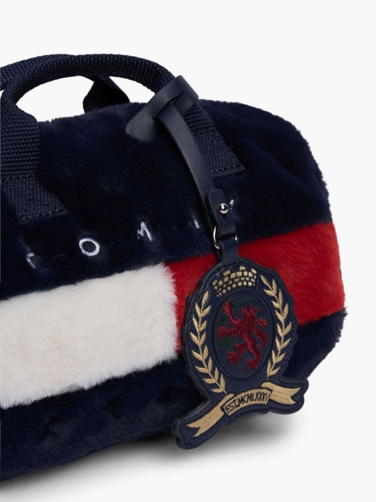 Μπλε Archive Τσάντα Duffel Με Συνθετική Γούνα Και Λογότυπο  Γυναίκες