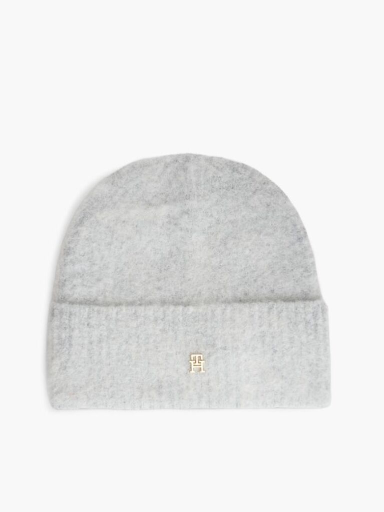 Grey Chic Beanie With Alpaca  Women