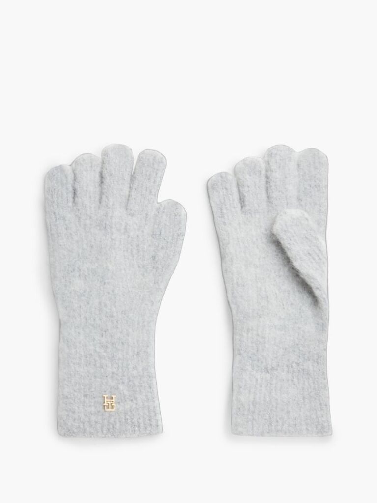 Grey Chic TH Monogram Gloves With Alpaca  Women
