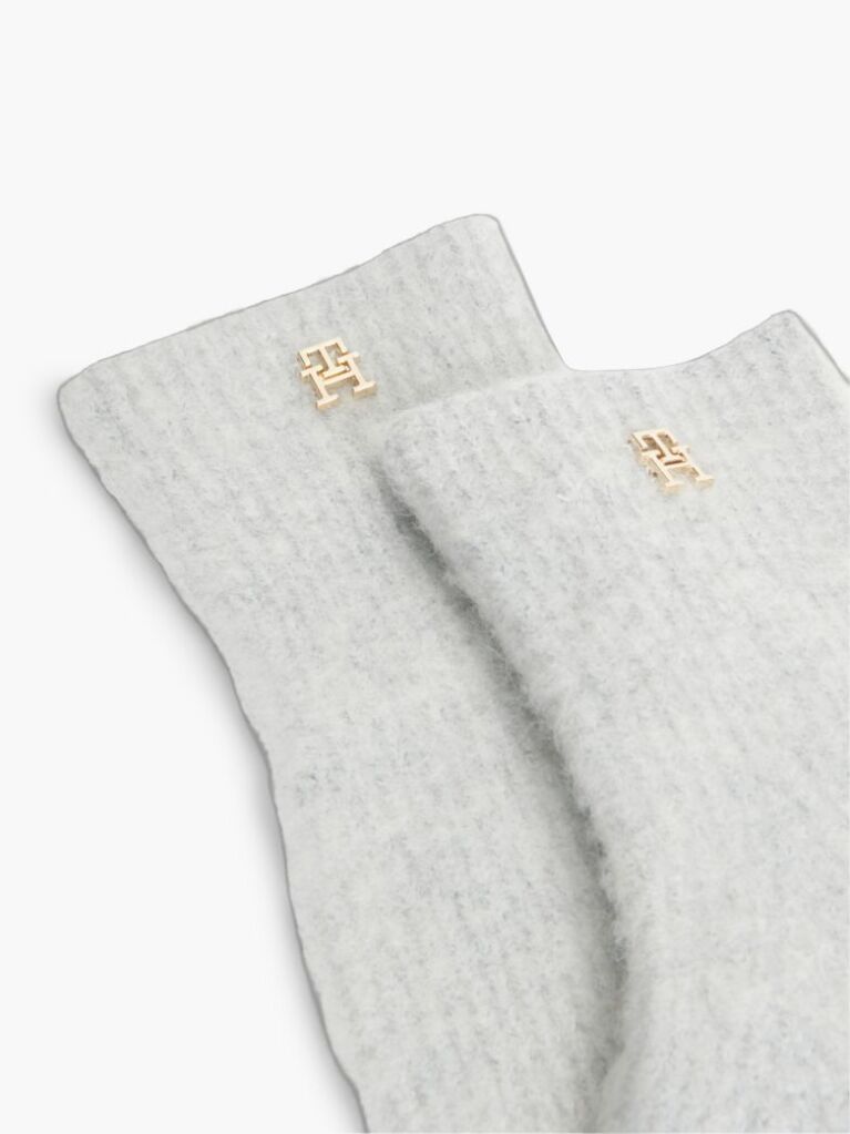 Grey Chic TH Monogram Gloves With Alpaca  Women