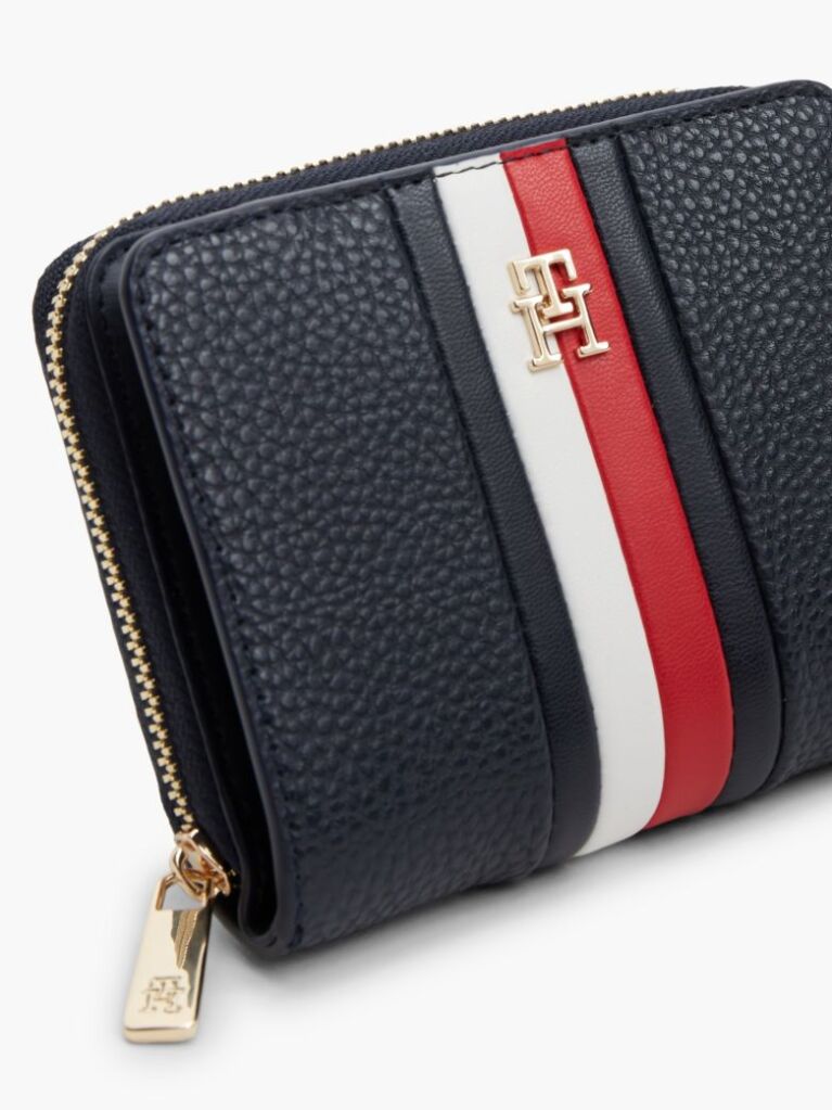 Μπλε Hilfiger Icon Πορτοφόλι Με Φερμουάρ Και Λεπτομέρεια Global  Γυναίκες
