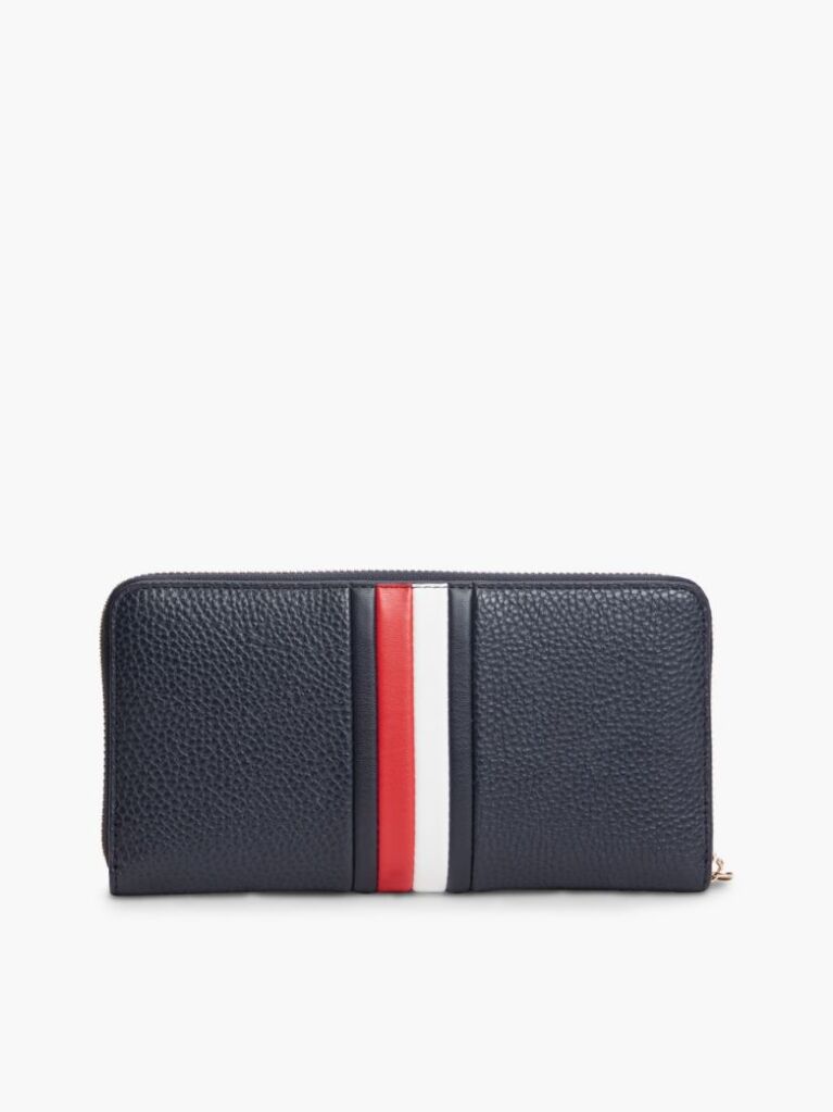 Μπλε Hilfiger Icon Πορτοφόλι Με Φερμουάρ Και Λεπτομέρεια Global  Γυναίκες