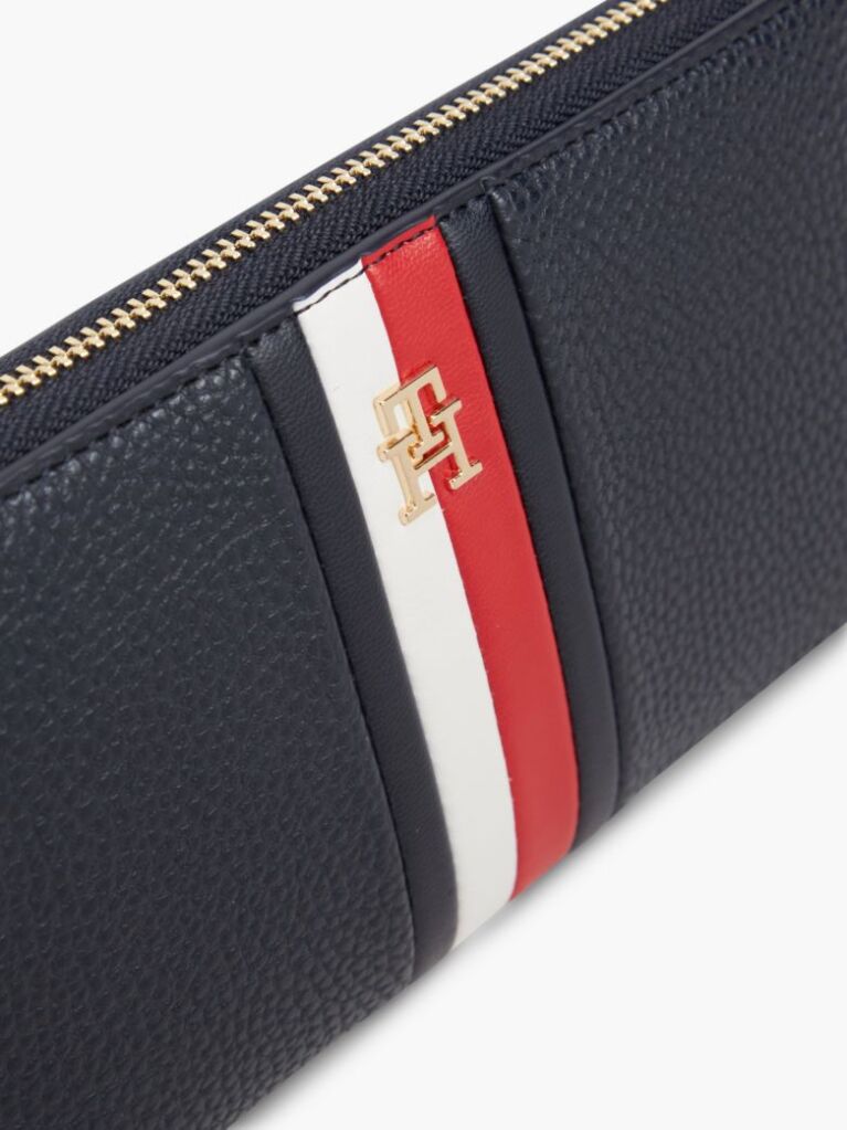 Μπλε Hilfiger Icon Πορτοφόλι Με Φερμουάρ Και Λεπτομέρεια Global  Γυναίκες