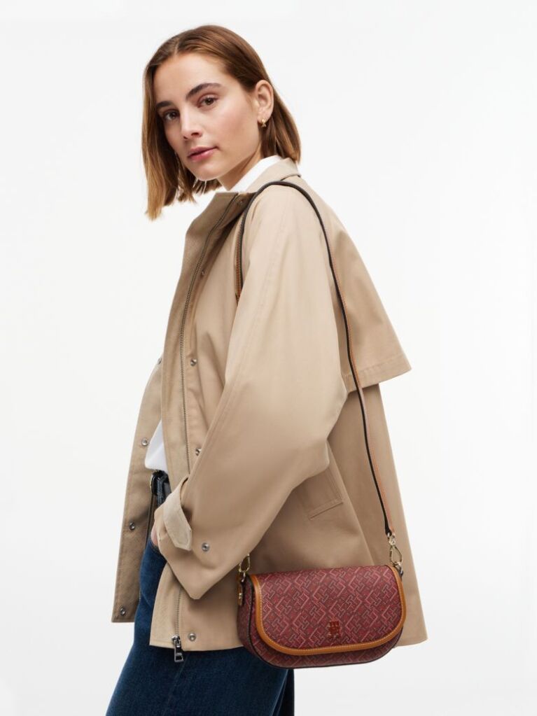 Red TH Monoplay Crossbody Saddle bag  Women