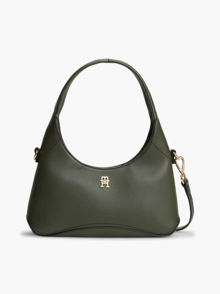 Πράσινο TH Monogram Τσάντα Hobo Χιαστί  Γυναίκες