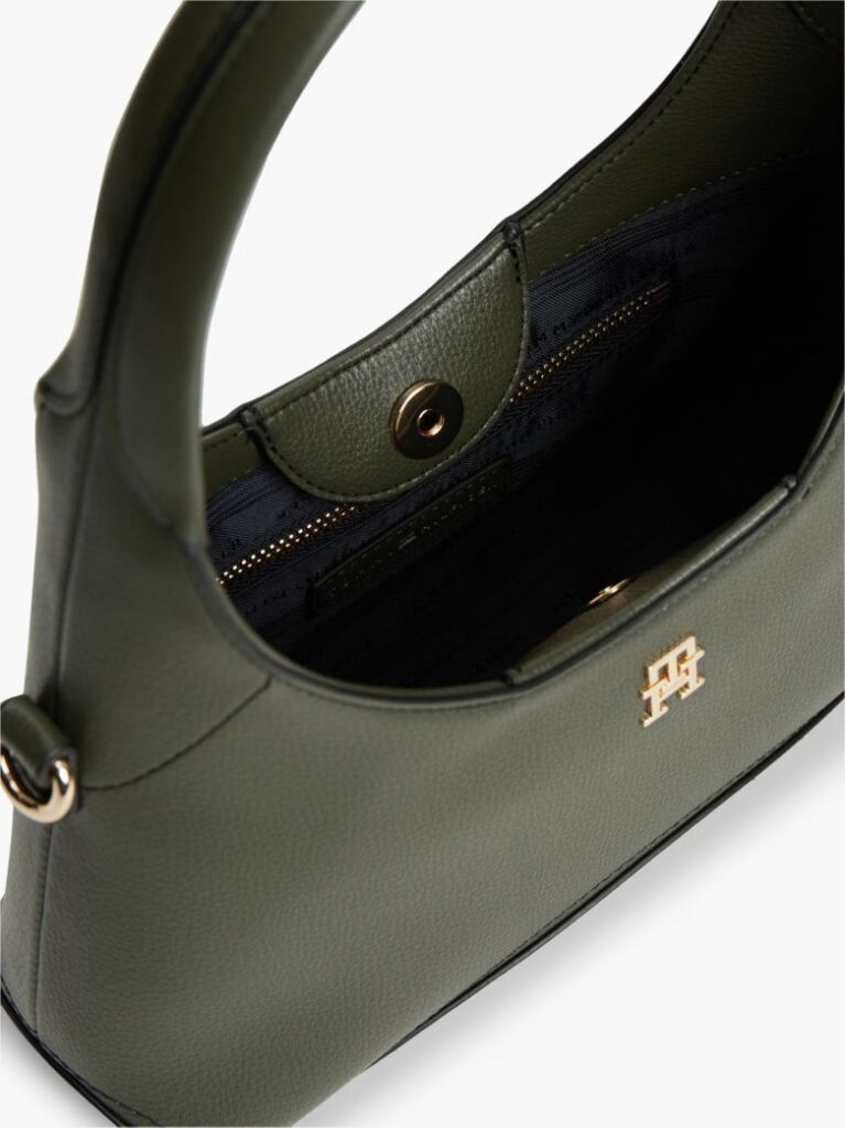 Πράσινο TH Monogram Τσάντα Hobo Χιαστί  Γυναίκες