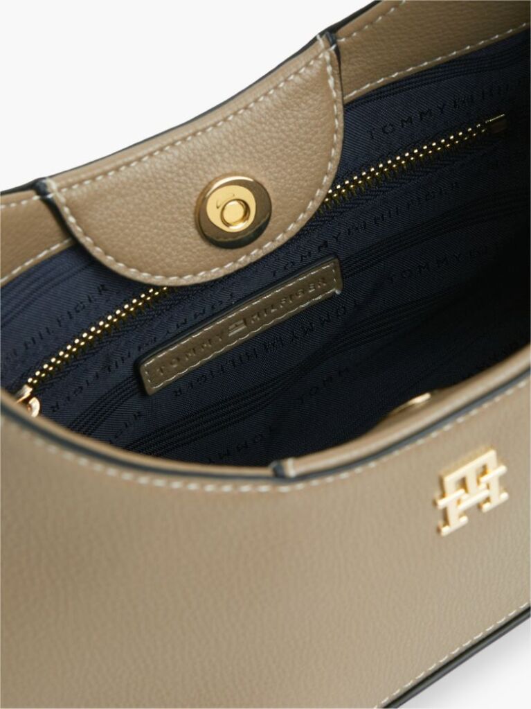 Μπεζ TH Monogram Τσάντα Hobo Χιαστί  Γυναίκες