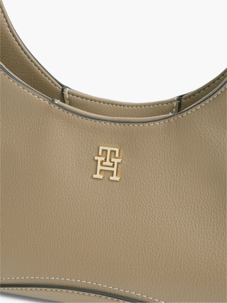 Μπεζ TH Monogram Τσάντα Hobo Χιαστί  Γυναίκες