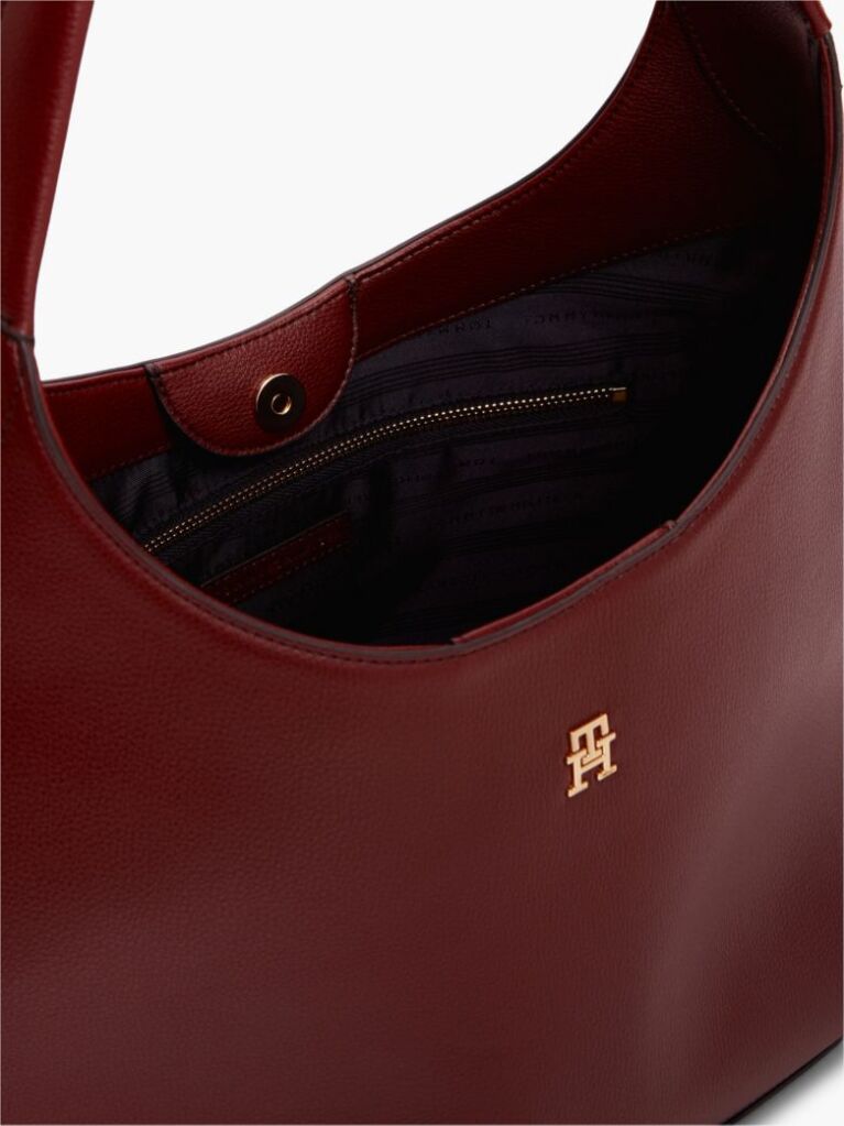 Red Zip Pocket TH Monogram Hobo Bag  Women
