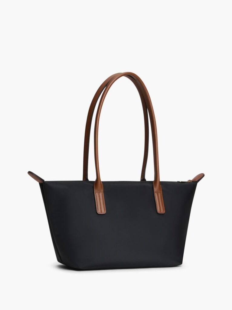 Black Popette Elongated Tote Bag  Women