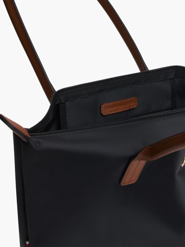 Black Popette Elongated Tote Bag  Women