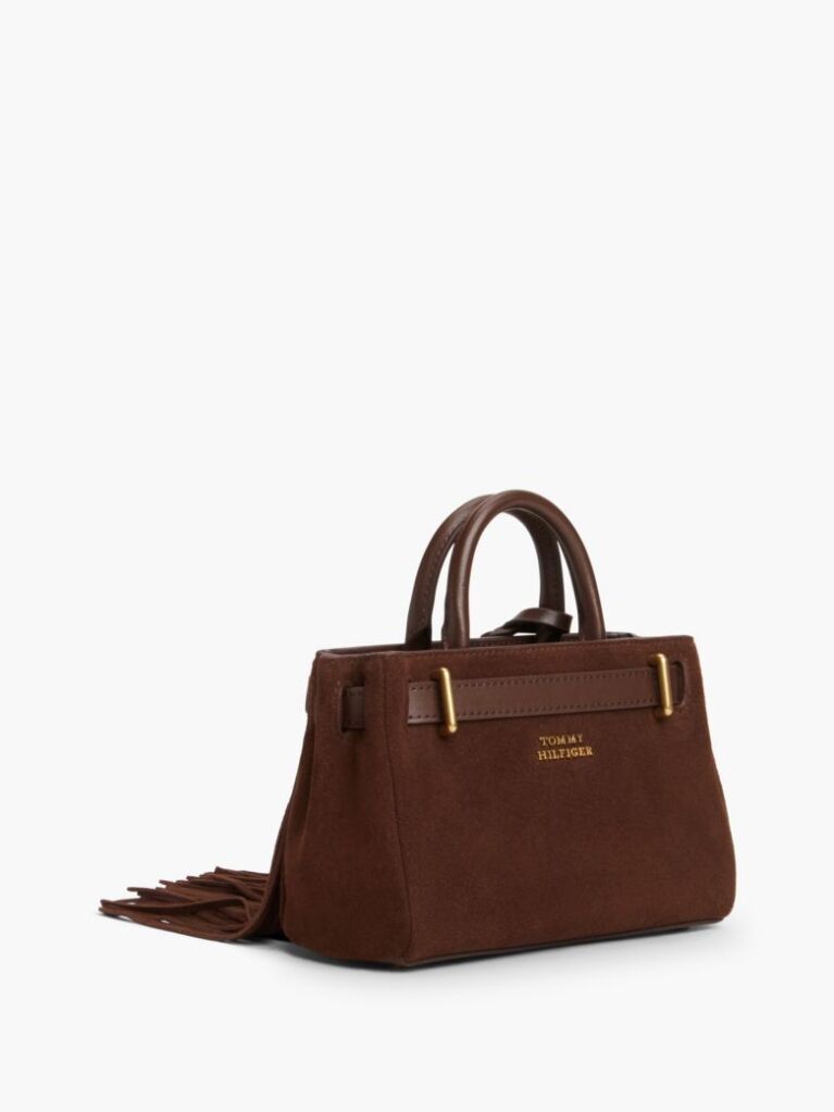 Brown The American Icon Suede Fringe Tote Bag  Women