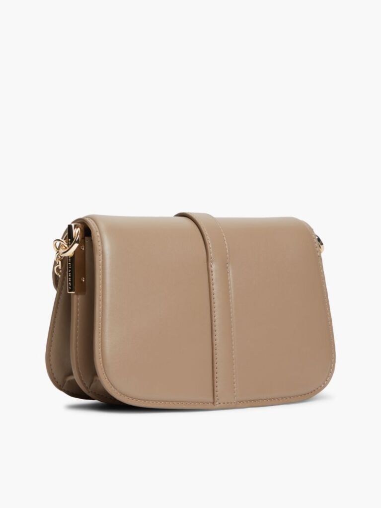 Beige Heritage TH Monogram Chain Crossbody Bag  Women