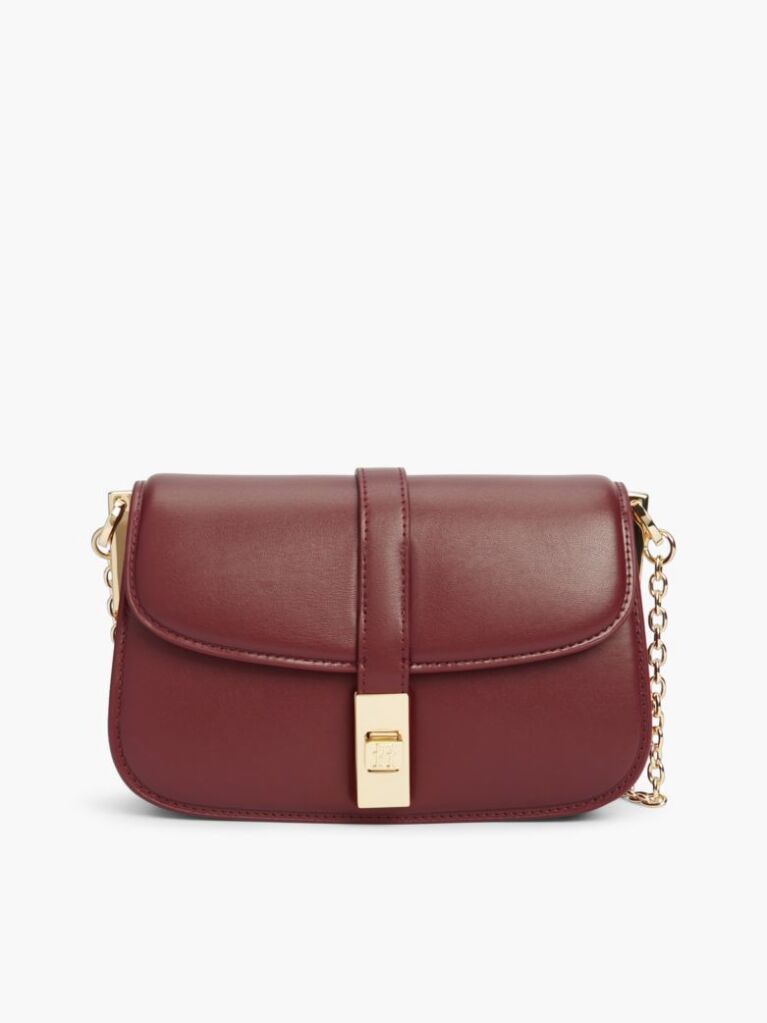 Red Heritage TH Monogram Chain Crossbody Bag  Women