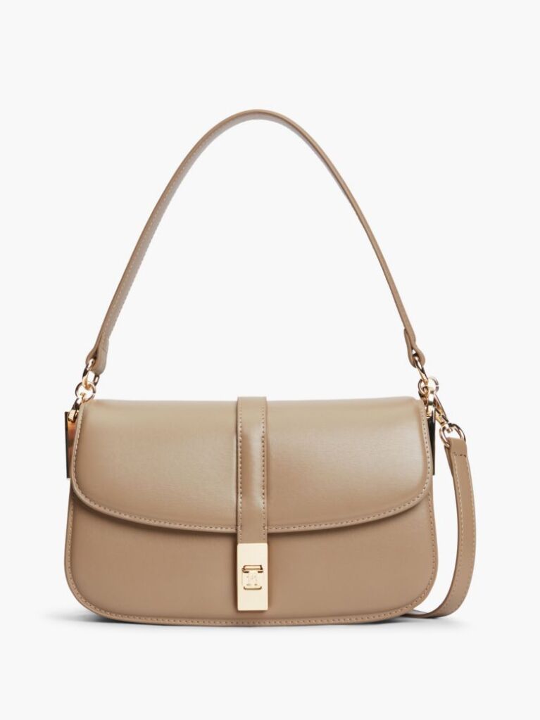 Beige Heritage Convertible Crossbody Bag  Women
