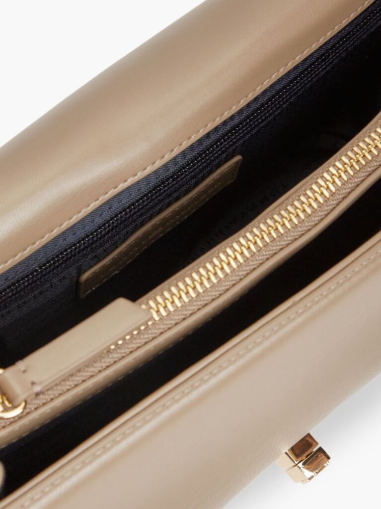 Beige Heritage Convertible Crossbody Bag  Women