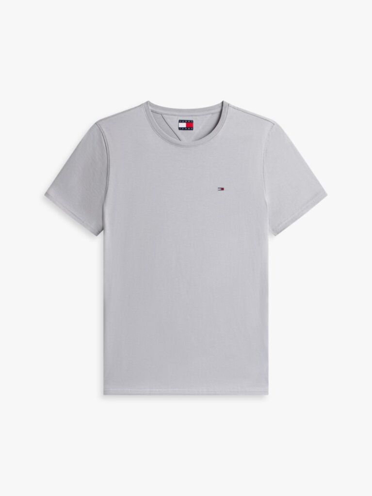 Γκρι T-Shirt Σε Κανονική Γραμμή Με Κλασική Λαιμόκοψη  Άνδρες