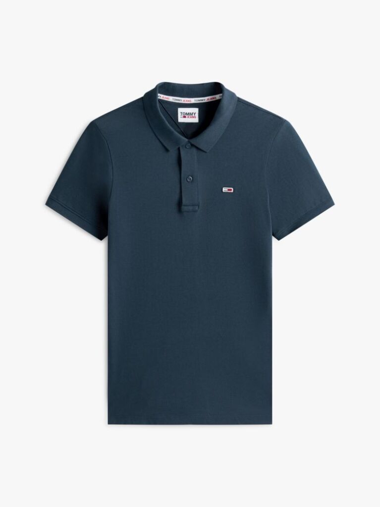 Blue Pure Organic Cotton Slim Fit Polo  Men
