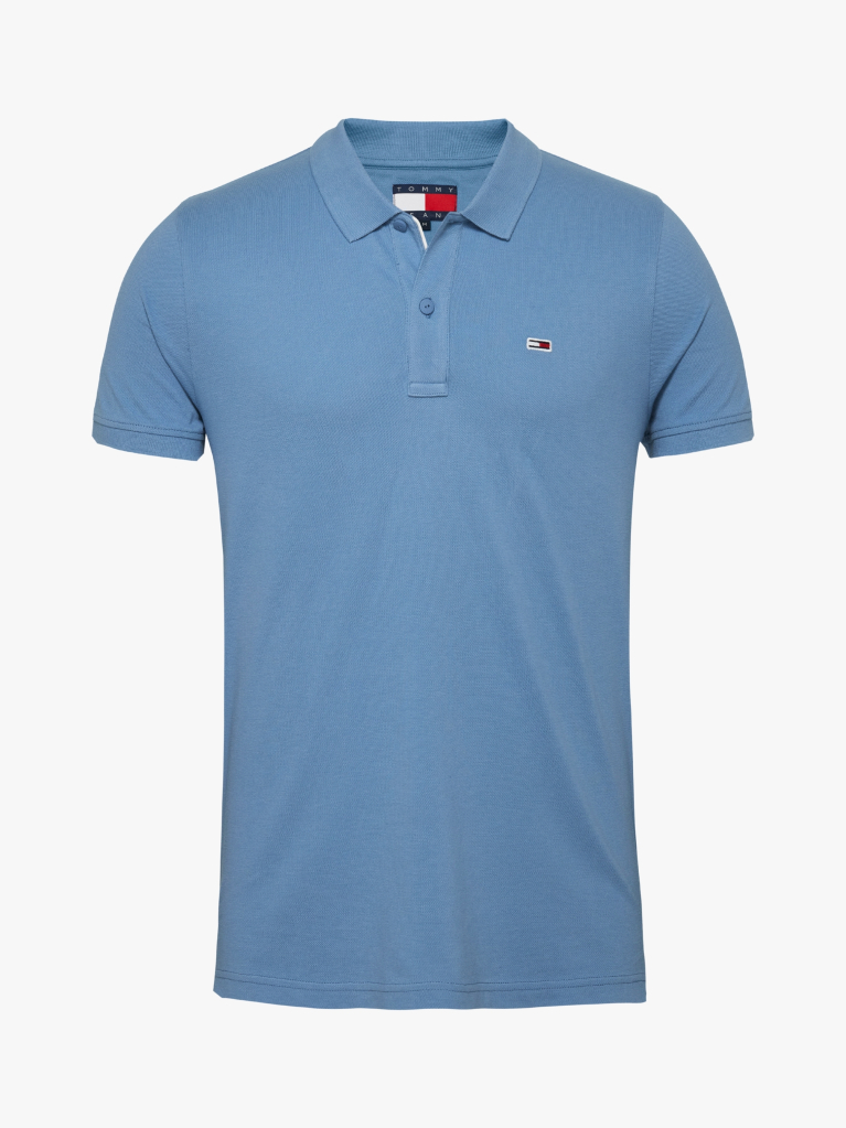 Blue Slim Fit Polo  Men