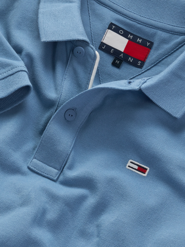 Blue Slim Fit Polo  Men