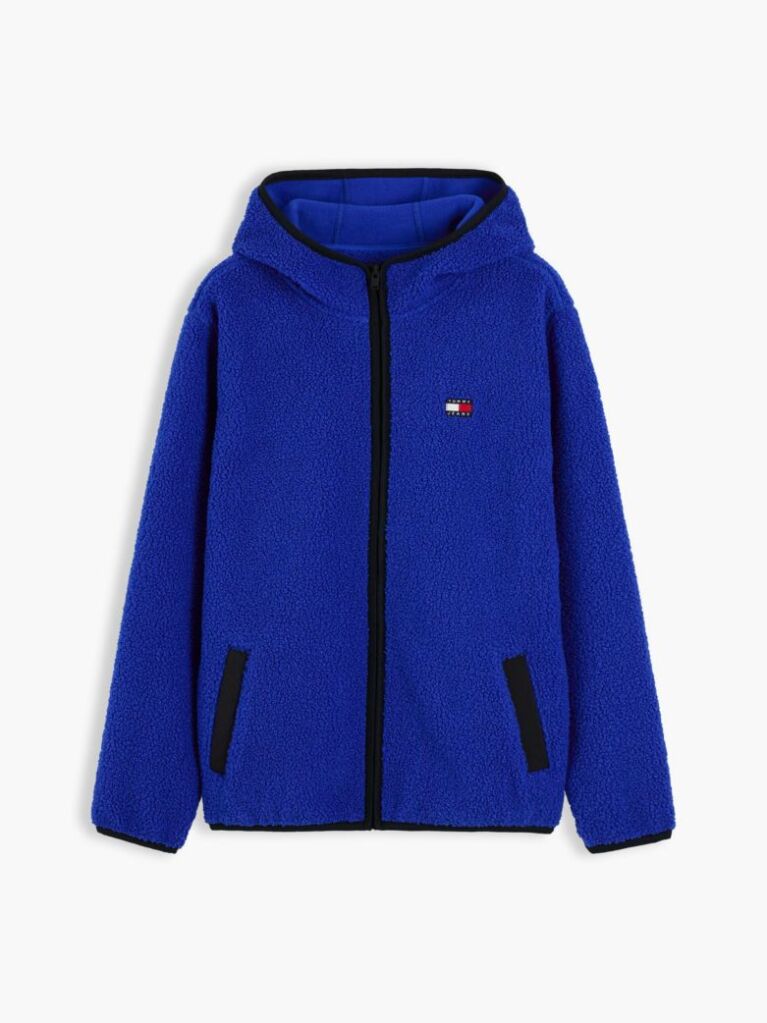 Blue Teddy Zip-Thru Hoody  Men