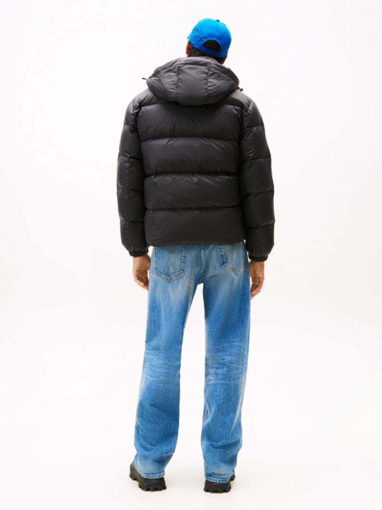 Black Water Repellent Down Jacket  Men