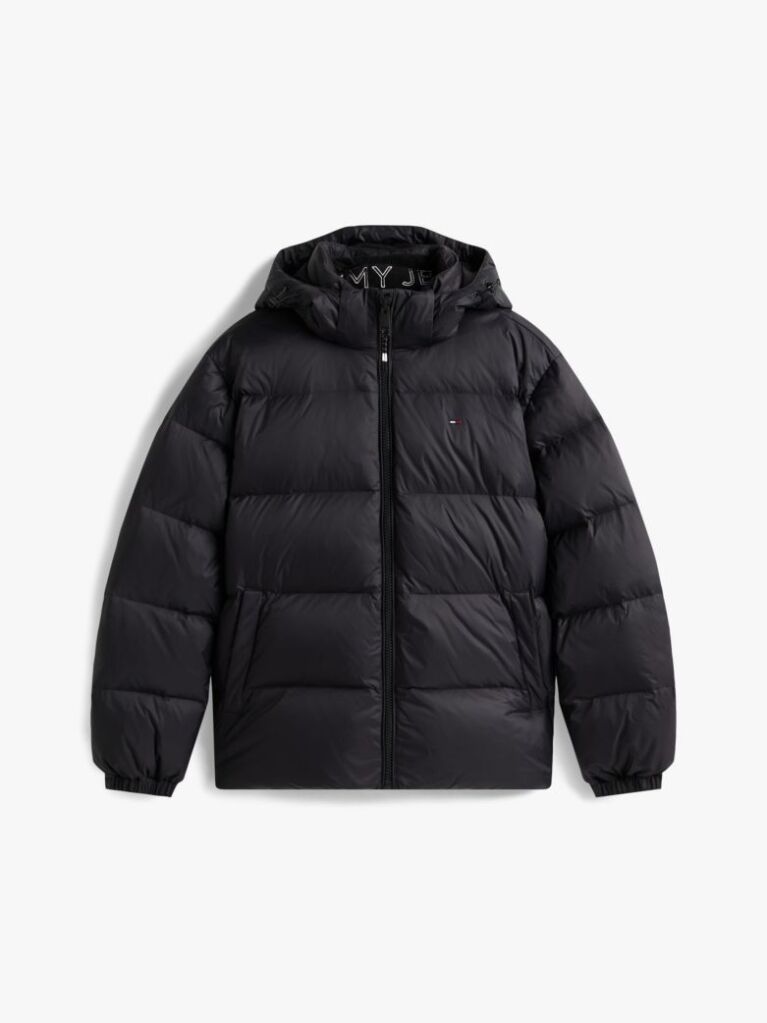 Black Water Repellent Down Jacket  Men