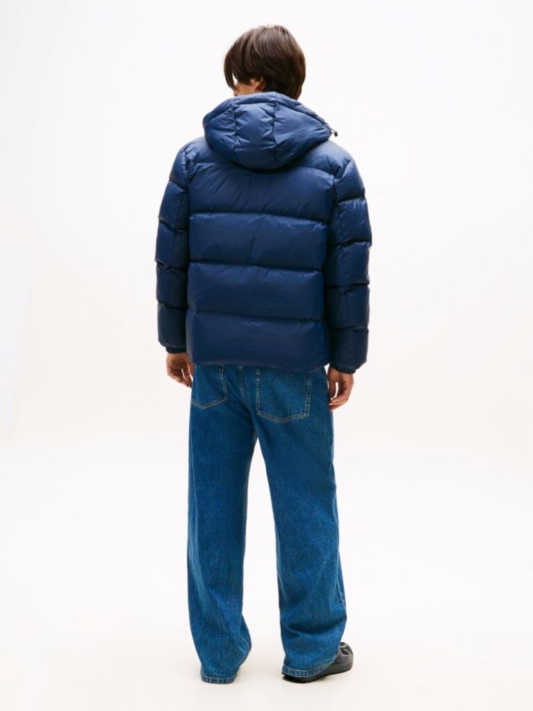 Blue Water Repellent Down Jacket  Men