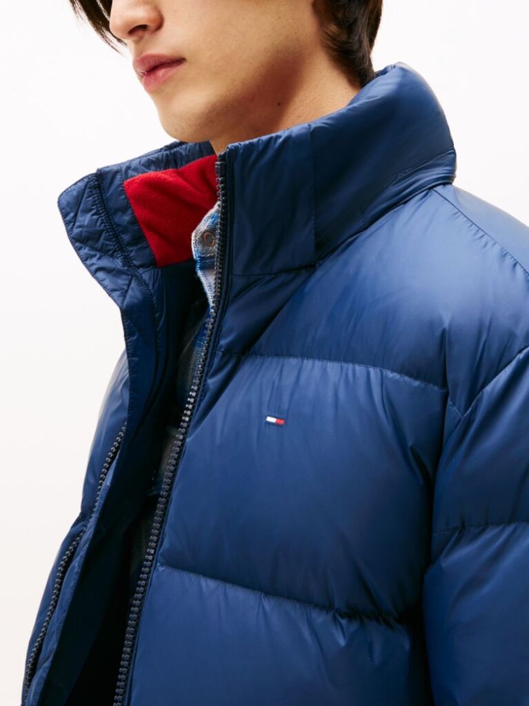 Blue Water Repellent Down Jacket  Men