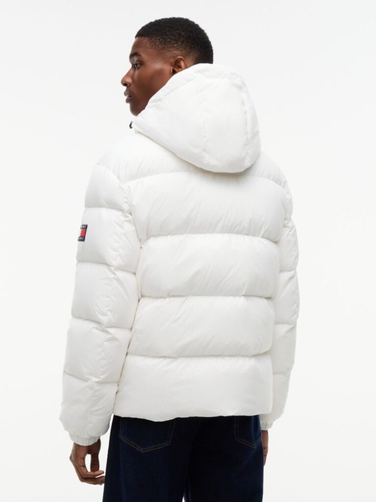 Beige Water Repellent Down Jacket  Men
