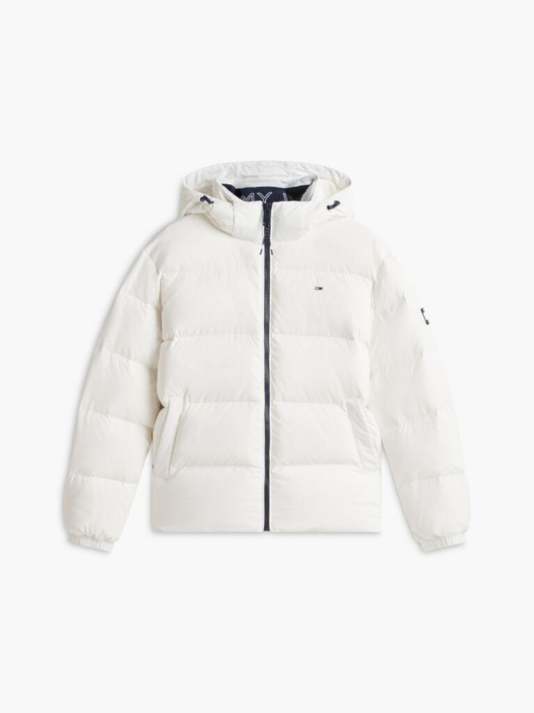 Beige Water Repellent Down Jacket  Men