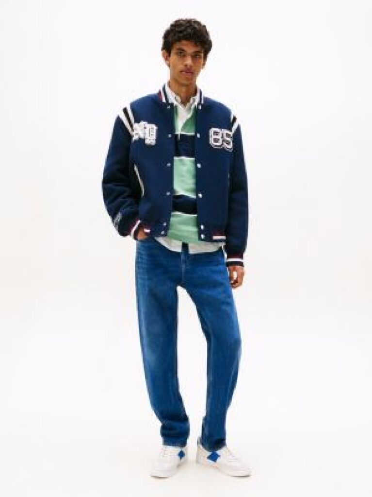 Blue Isaac Relaxed Tapered Jeans  Men