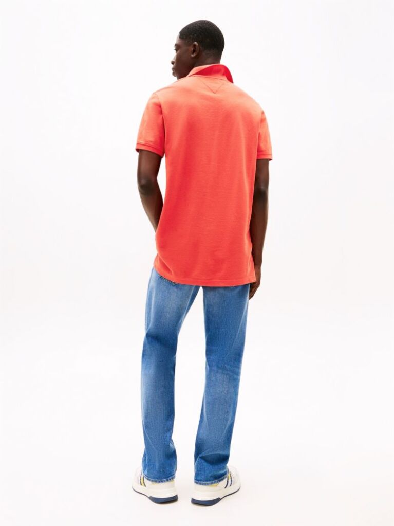 Orange Slim Fit Polo Shirt  Men