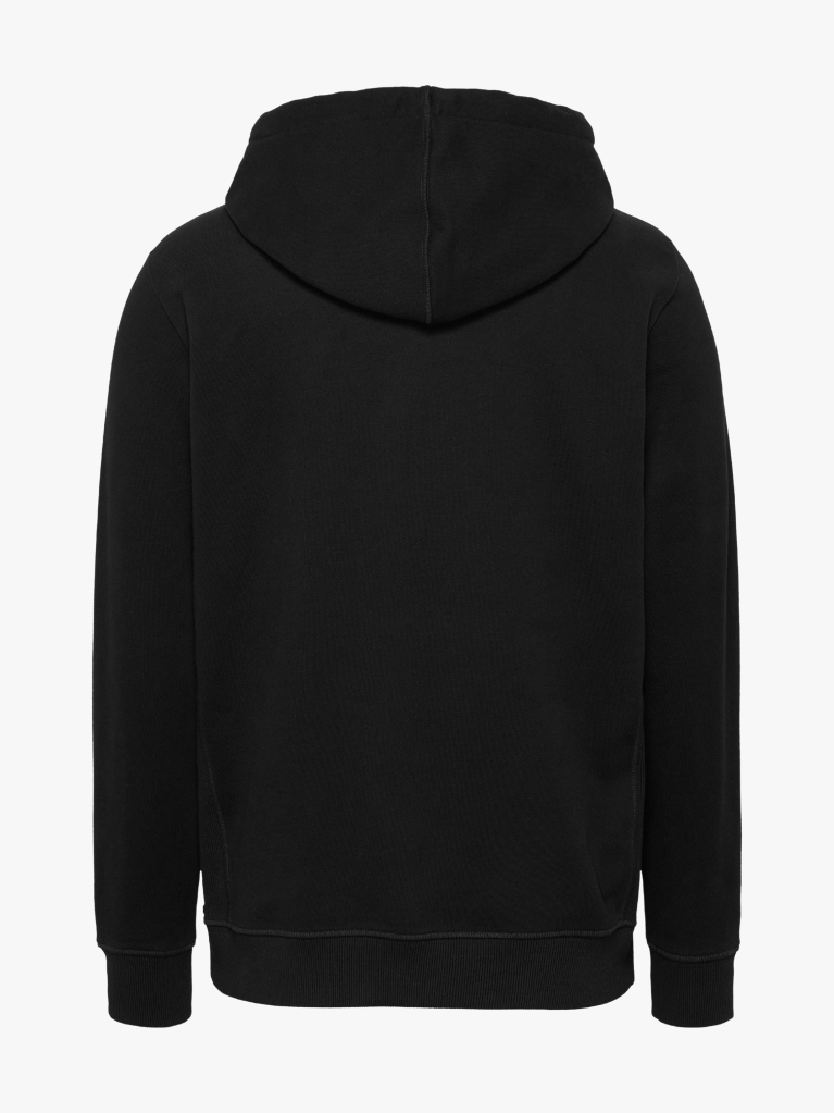 Μαύρο Hoody Με Κεντητό Λογότυπο  Άνδρες