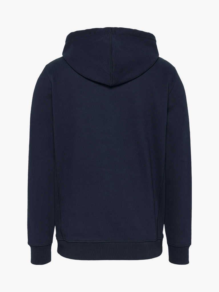 Μπλε Hoody Με Κεντητό Λογότυπο  Άνδρες