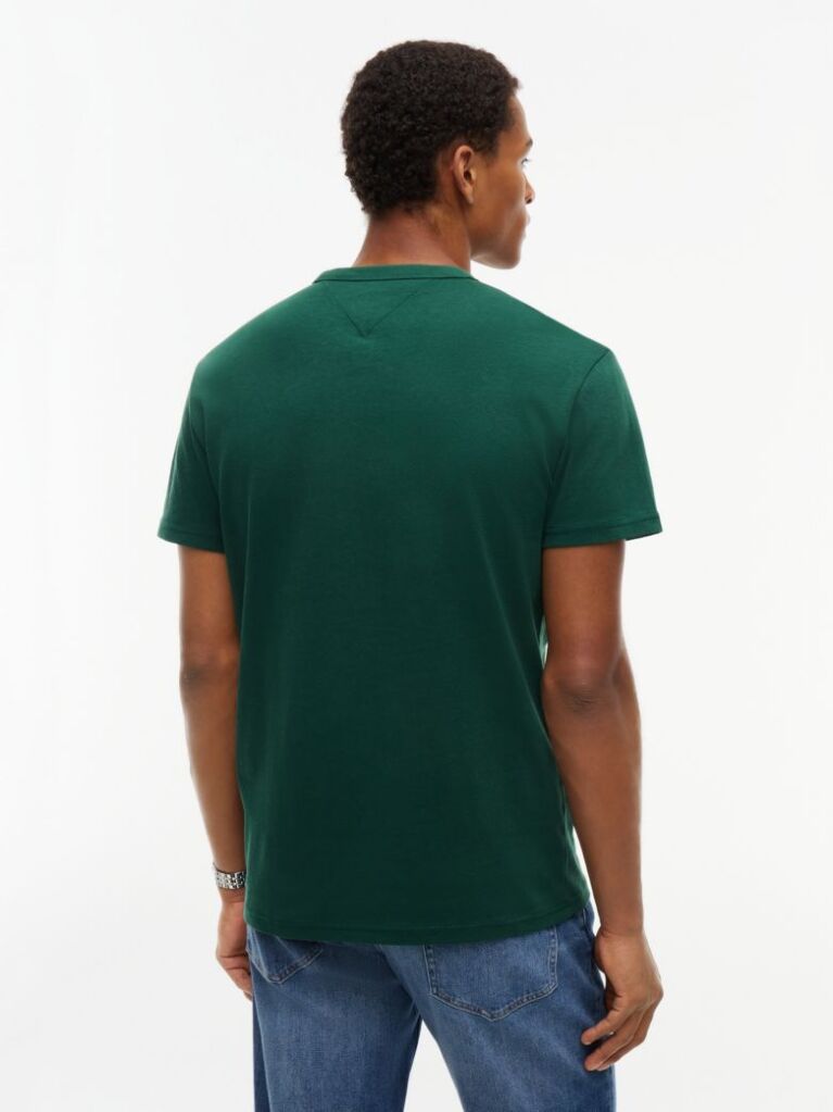 Green Tommy Badge Crew Neck T-Shirt  Men