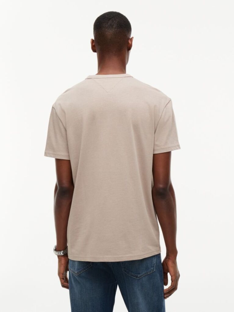 Brown Tommy Badge Crew Neck T-Shirt  Men