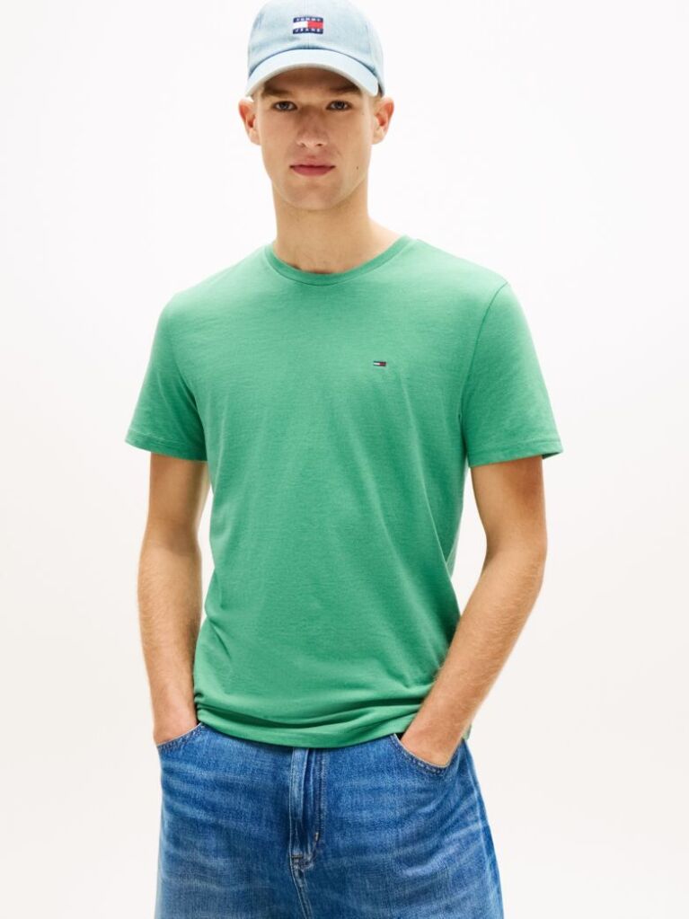 Πράσινο Heathered T-Shirt Σε Extra Slim Γραμμή  Άνδρες