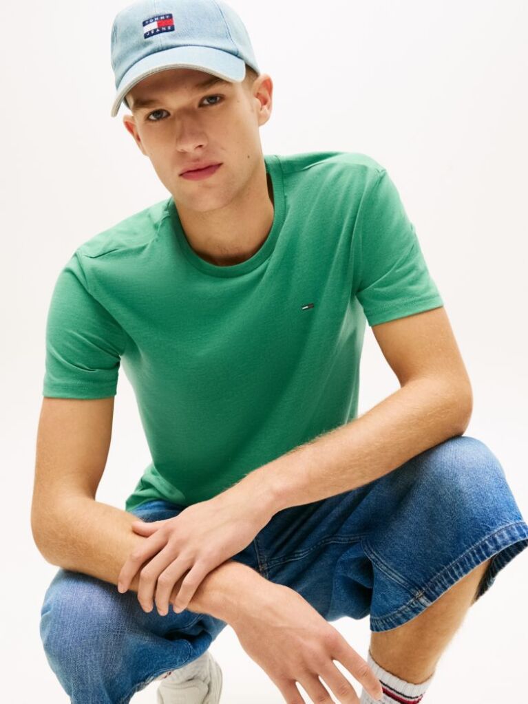 Πράσινο Heathered T-Shirt Σε Extra Slim Γραμμή  Άνδρες