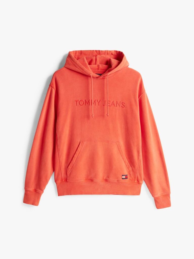 Πορτοκαλί Hoody Με Κεντητό Λογότυπο  Άνδρες