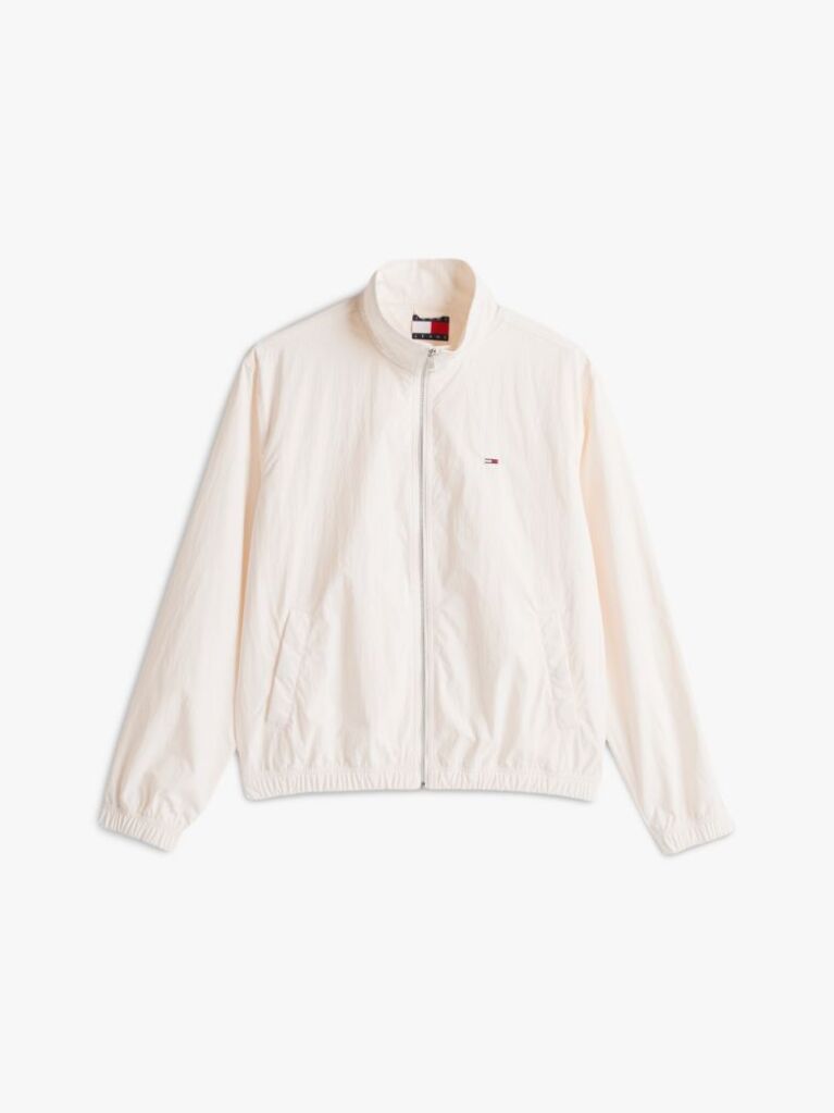 White Essential Flag Patch Jacket  Men