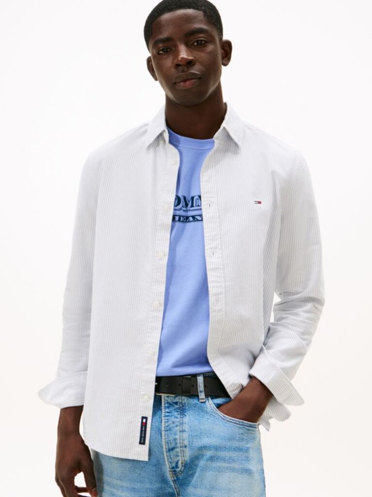 Multi Slim Ριγέ Oxford Πουκάμισο  Άνδρες