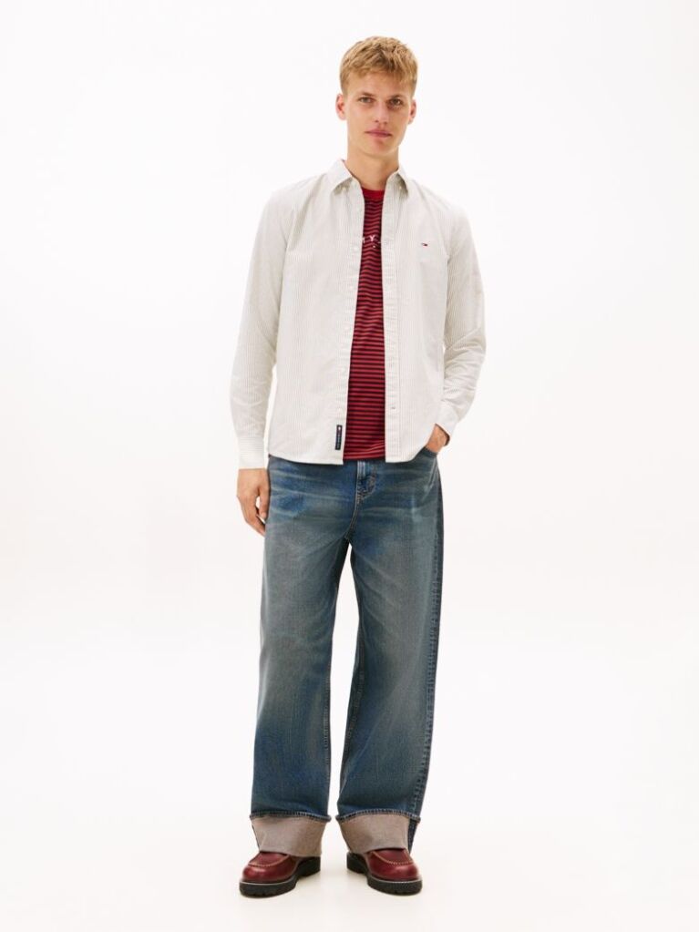Multi Slim Stripe Oxford Shirt  Men