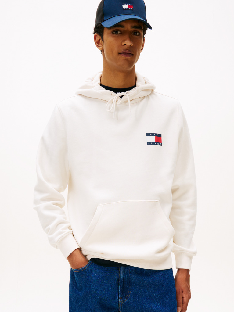Άσπρο Hoody Με Λογότυπο  Άνδρες