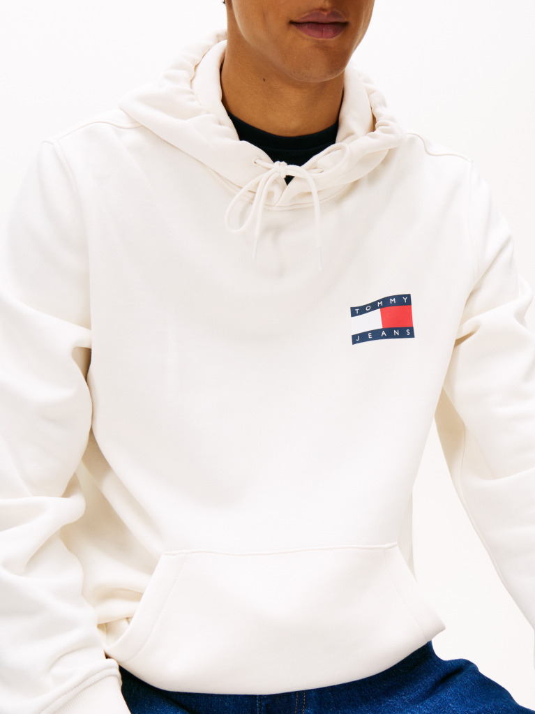 Άσπρο Hoody Με Λογότυπο  Άνδρες