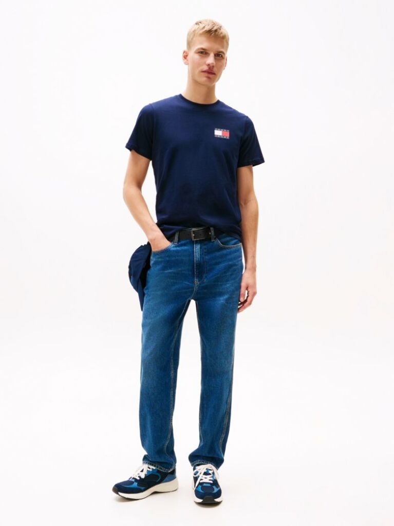 Μπλε T-Shirt Σε Slim Γραμμή Με Λογότυπο  Άνδρες
