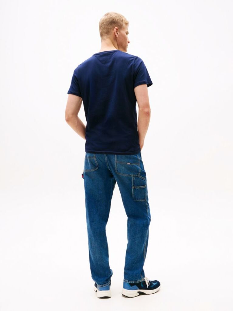 Μπλε T-Shirt Σε Slim Γραμμή Με Λογότυπο  Άνδρες